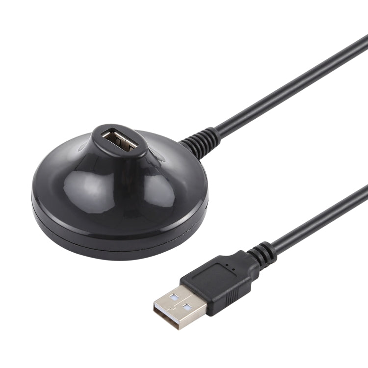 Cable de extensión USB 2.0 AM a AF con base, longitud: 1,5 m, With Base 1.5m