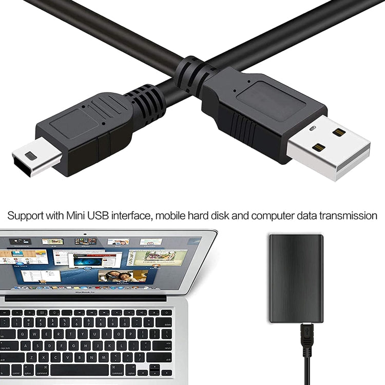 Cable USB 2.0 AM a Mini USB de 5 pines, longitud: 1,5 m, USB 2.0 AM to Mini 5Pin