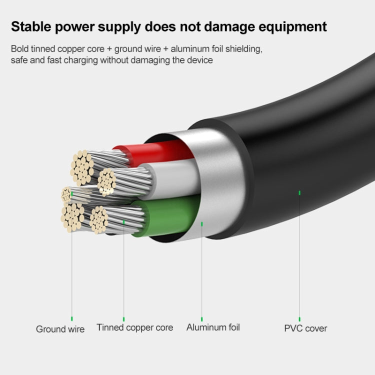 Cable USB 2.0 macho 2 en 1 a mini macho de 5 pines + cable USB macho, longitud: 80 cm, USB 2.0 AM to USB+Mini USB