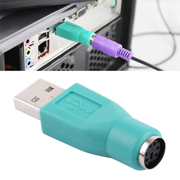 Adaptador USB A macho a mini DIN6 hembra (PS/2 a USB), PS/2 Female to USB Male