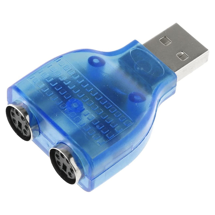 Adaptador USB Macho a PS/2 Hembra para Ratón/Teclado, USB Male to 2 PS/2 Female