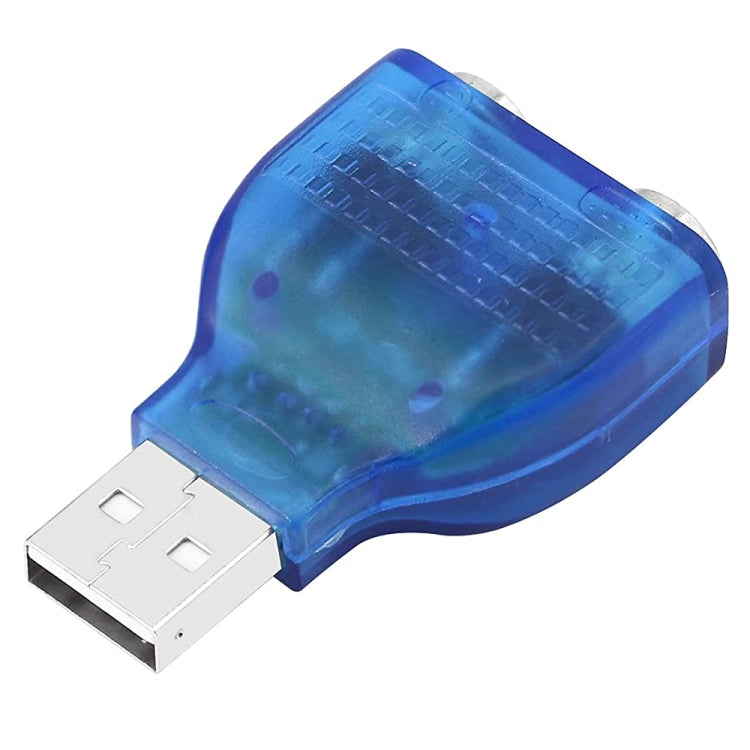 Adaptador USB Macho a PS/2 Hembra para Ratón/Teclado, USB Male to 2 PS/2 Female
