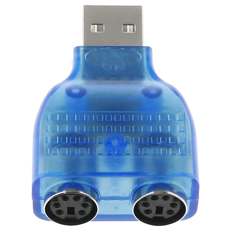 Adaptador USB Macho a PS/2 Hembra para Ratón/Teclado, USB Male to 2 PS/2 Female