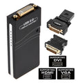 Adaptador USB 2.0 a VGA, DVI, HDMI, Resolución: 1280*1024, Resolution: 1280*1024, Resolution: 1920*1080, Resolution: 2048*1152
