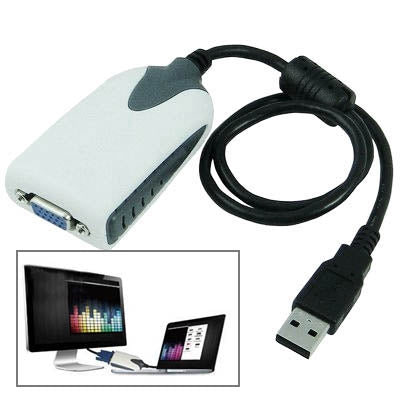 Adaptador USB a VGA para múltiples monitores y múltiples pantallas, resolución: 1680 x 1050, USB 2.0 (Resolution: 1680 x1050)