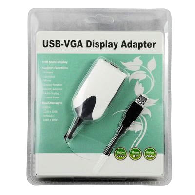 Adaptador USB a VGA para múltiples monitores y múltiples pantallas, resolución: 1680 x 1050, USB 2.0 (Resolution: 1680 x1050)