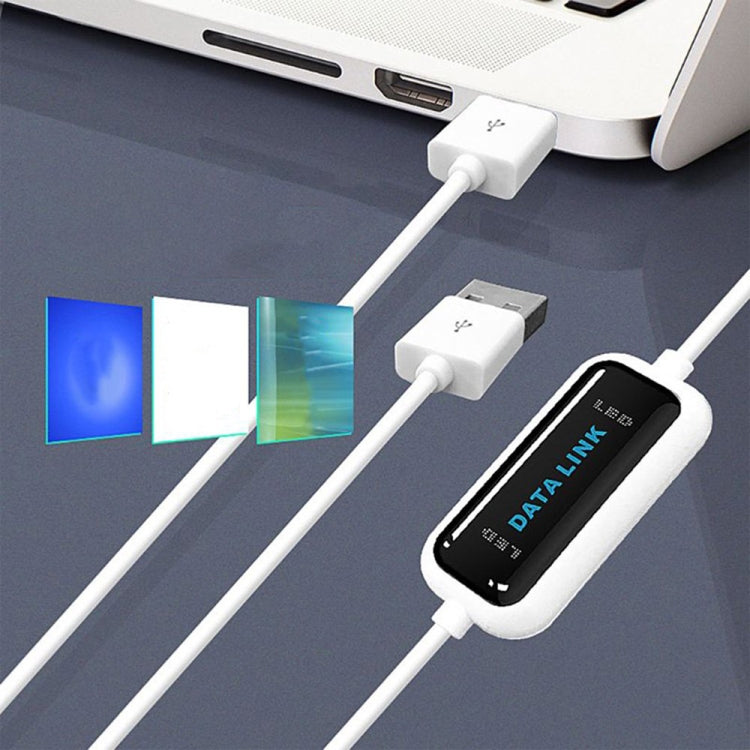 Cable de enlace de datos USB 2.0 de alta velocidad, intercambio de datos de PC a PC, Plug and Play, longitud: 165 cm