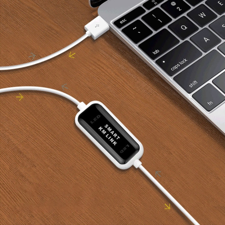 Cable de enlace inteligente KM USB 2.0 de alta velocidad, teclado y mouse de PC a PC para compartir, Plug and Play, longitud: 165 cm