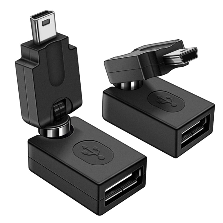 Adaptador USB 2.0 AF de alta calidad a mini USB OTG, compatible con rotación de 360 grados, USB 2.0 AF