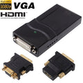 Adaptador de pantalla USB 2.0 a DVI / VGA / HDMI, compatible con Full HD 1080P, ampliable hasta 6 unidades de visualización, USB 2.0 Resolution: 1920*1080