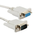 Cable de extensión serie DB9 macho a hembra RS232 de 9 pines, longitud: 1,5 m, RS232 Male to Male