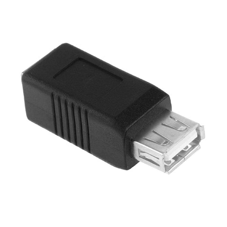 Convertidor de adaptador de impresora USB 2.0 AF a BF, USB 2.0 AF (Black)