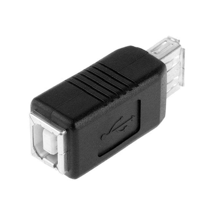 Convertidor de adaptador de impresora USB 2.0 AF a BF, USB 2.0 AF (Black)