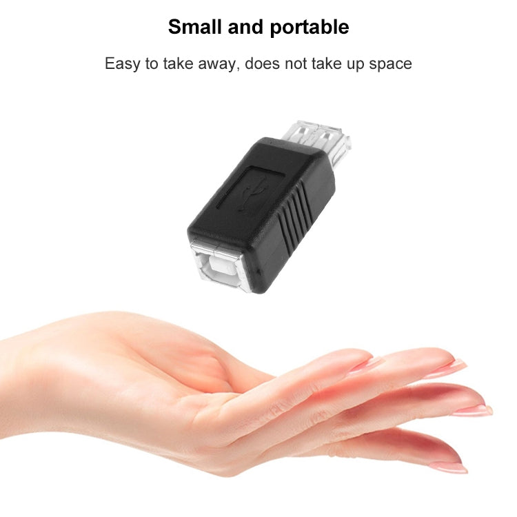 Convertidor de adaptador de impresora USB 2.0 AF a BF, USB 2.0 AF (Black)