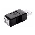 Convertidor de adaptador de impresora USB 2.0 AM a BF, USB 2.0 AM  (Black)