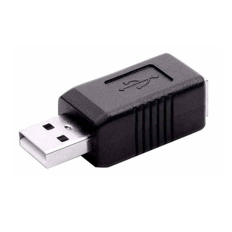 Convertidor de adaptador de impresora USB 2.0 AM a BF, USB 2.0 AM  (Black)