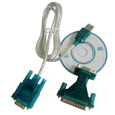 Cable USB a RS232 macho de 9 pines y adaptador RS232 9P hembra a RS232 macho de 25 pines con un solo chip, USB to RS232 with Single Chip