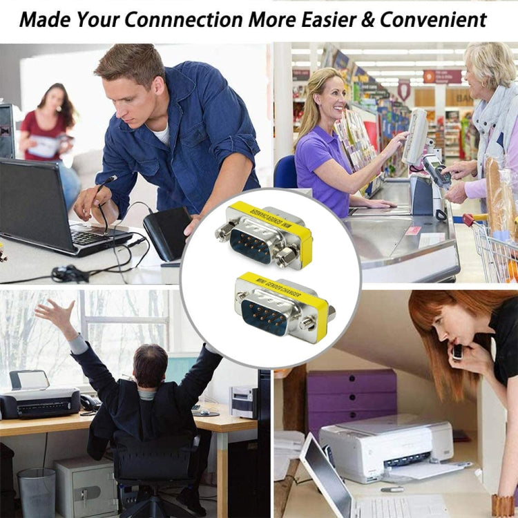 Convertidor adaptador hembra a hembra Serial RS232 DB9 de 9 pines, RS232 Male to Male, RS232 Female to Female