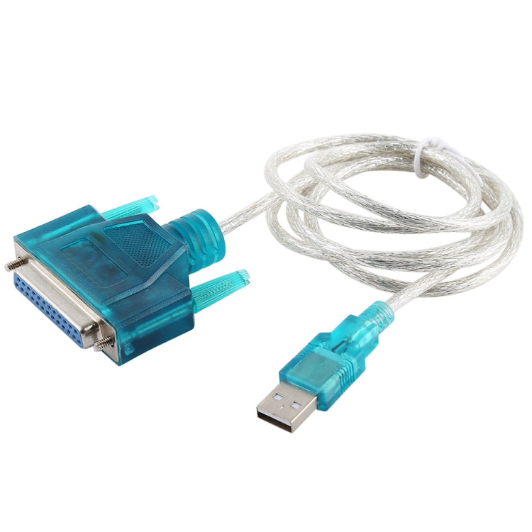 Cable USB 2.0 a DB25 Pin hembra, longitud: 1,5 m, USB to DB25 Female (Blue)