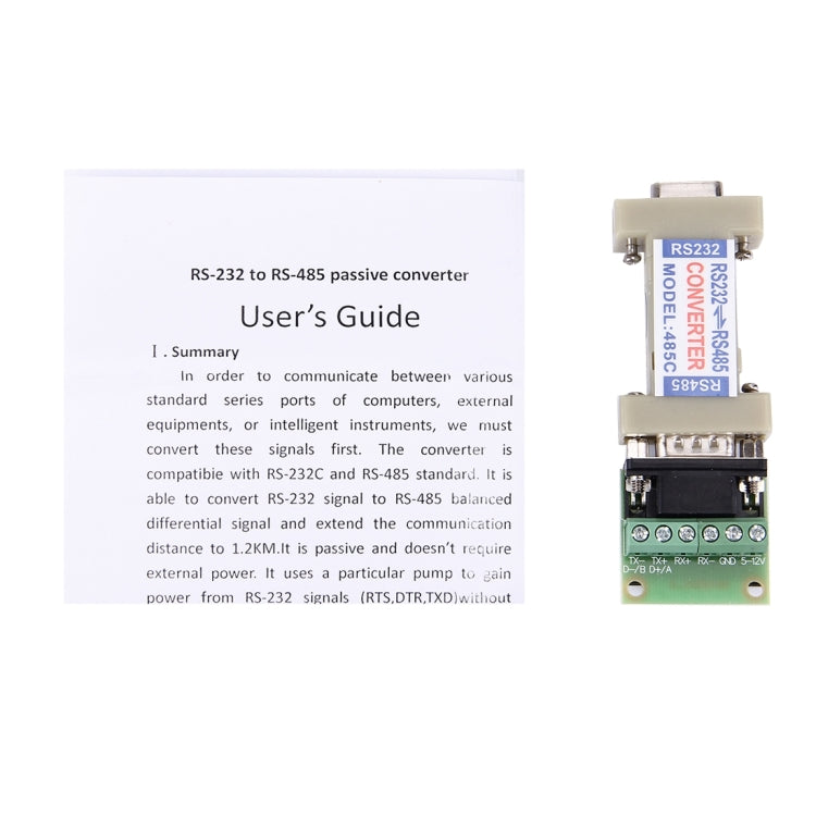 Controladores y convertidores de comunicación RS232 a RS485, 485C RS232 to RS485