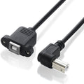 Cable de extensión de impresora/escáner USB 2.0 tipo B macho a hembra para HP, Dell, Epson, longitud: 50 cm
