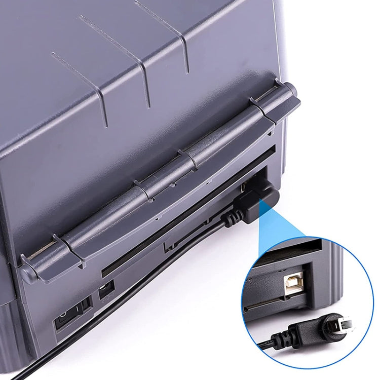 Cable de extensión de impresora/escáner USB 2.0 tipo B macho a hembra para HP, Dell, Epson, longitud: 50 cm