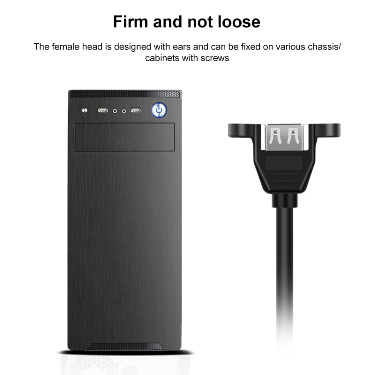Cable adaptador de impresora/escáner USB 2.0 tipo B macho a USB 2.0 hembra para HP, Dell, Epson, longitud: 50 cm