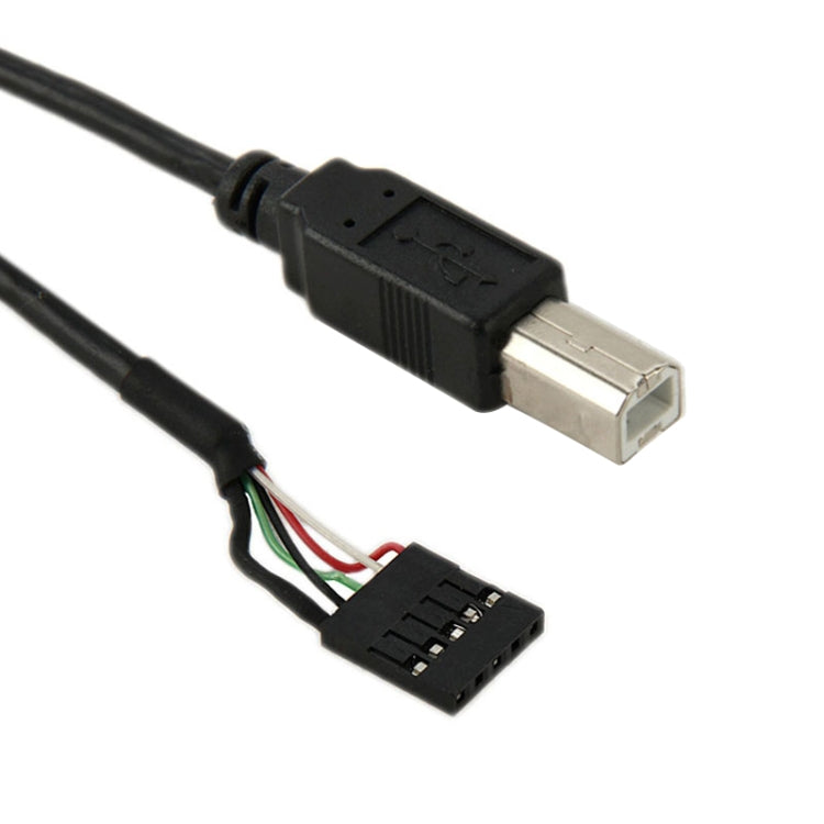 Conector hembra de placa base de 5 pines a cable adaptador macho USB 2.0 B, longitud: 50 cm, 5 Pin Motherboard to USB BM
