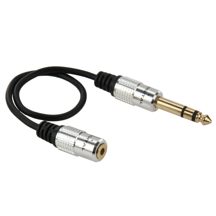 Cable adaptador de audio macho de 6,35 mm a hembra de 3,5 mm, longitud: 30 cm, 6.35mm Male to 3.5mm Female