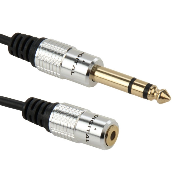 Cable adaptador de audio macho de 6,35 mm a hembra de 3,5 mm, longitud: 30 cm, 6.35mm Male to 3.5mm Female