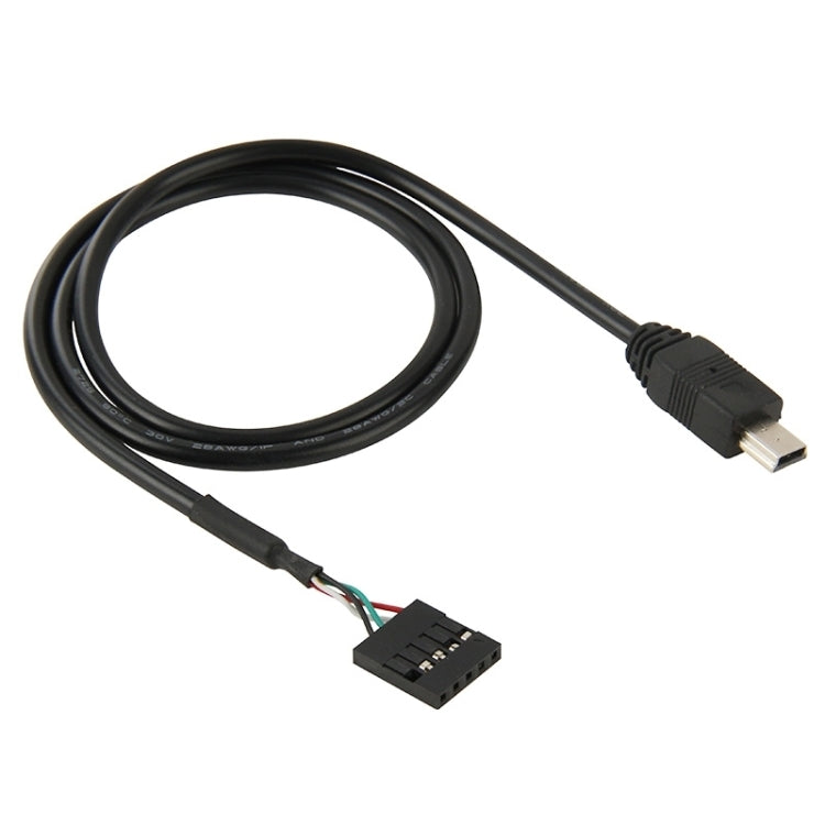 Conector hembra de placa base de 5 pines a cable adaptador macho mini USB, longitud: 50 cm, 5 Pin Motherboard to Mini USB