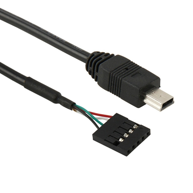 Conector hembra de placa base de 5 pines a cable adaptador macho mini USB, longitud: 50 cm, 5 Pin Motherboard to Mini USB