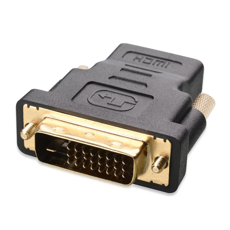 Adaptador HDMI hembra de 19 pines a DVI macho de 24 + 1 pines (chapado en oro), HDMI Female to DVI 24+1Pin Male