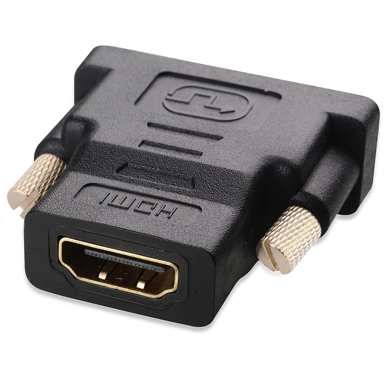 Adaptador HDMI hembra de 19 pines a DVI macho de 24 + 1 pines (chapado en oro), HDMI Female to DVI 24+1Pin Male