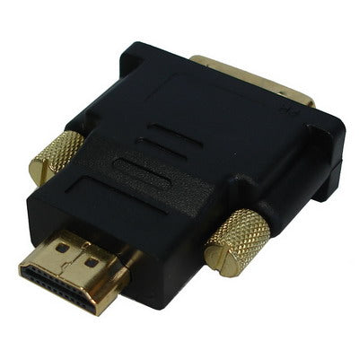 Adaptador HDMI macho de 19 pines a DVI macho de 24 + 1 pines (chapado en oro), HDMI Male to DVI 24+1Pin Male
