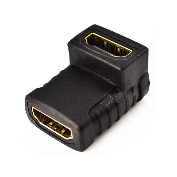Acoplador de ángulo HDMI (hembra a hembra) - 90 grados (chapado en oro), HDMI Female to Female