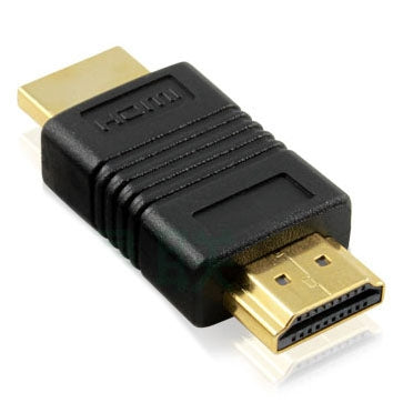 Adaptador HDMI macho de 19 pines a HDMI macho de 19 pines chapado en oro, compatible con HD TV / Xbox 360 / PS3, etc.