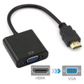 Adaptador de cable HDMI de 19 pines macho a VGA hembra de 20 cm, HDMI Male to VGA Female