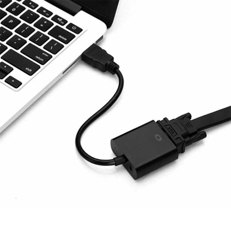 Adaptador de cable HDMI de 19 pines macho a VGA hembra de 20 cm, HDMI Male to VGA Female
