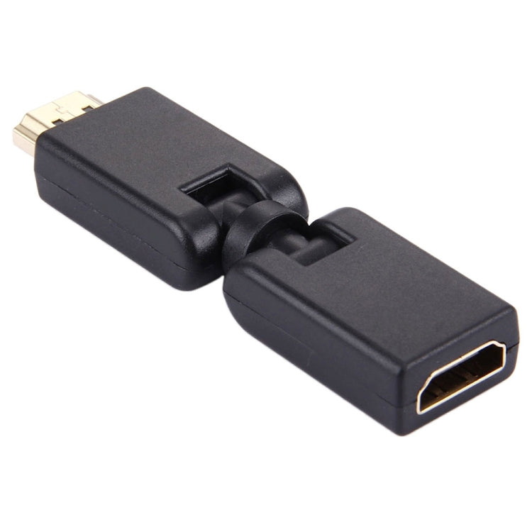 Adaptador HDMI giratorio de 360 grados macho a hembra de 19 pines (chapado en oro)