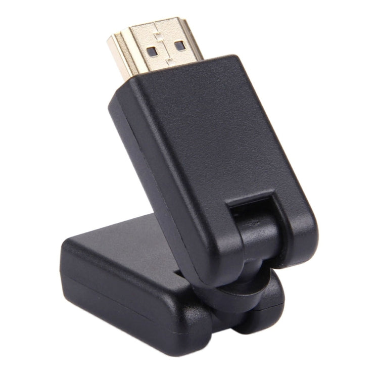 Adaptador HDMI giratorio de 360 grados macho a hembra de 19 pines (chapado en oro)