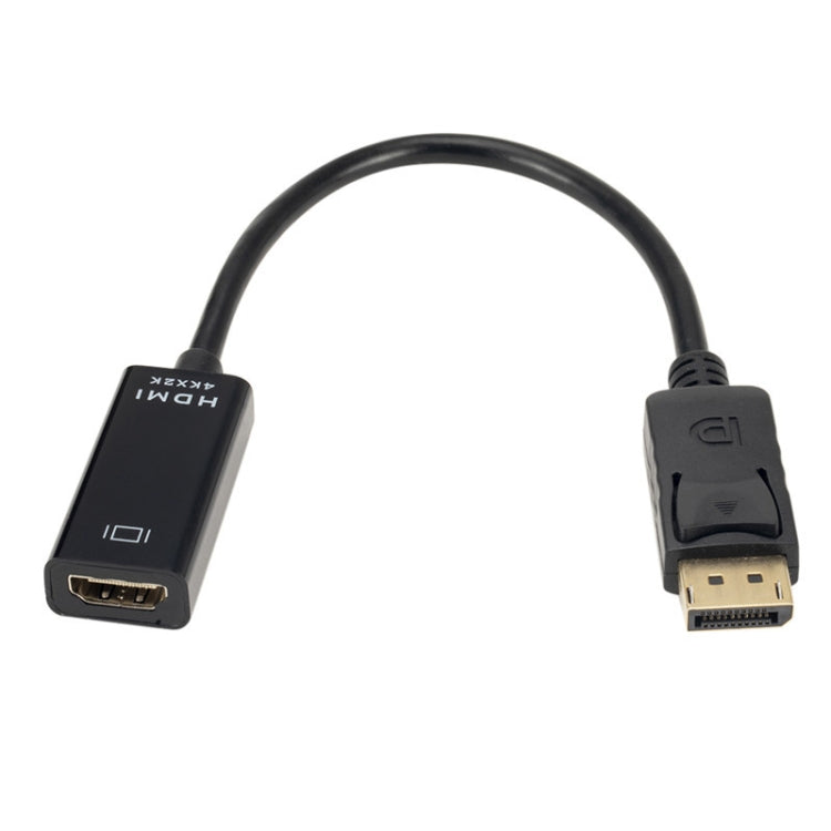 Adaptador de cable de puerto UHD 4K DisplayPort macho a HDMI hembra, longitud: 20 cm, DP to HDMI Black
