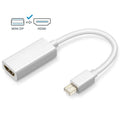 Adaptador de cable de puerto Mini DisplayPort macho a HDMI hembra Full HD 1080P, longitud: 20 cm, Mini DP to HDMI White