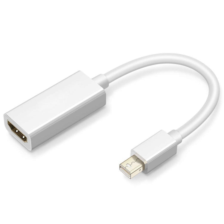 Adaptador de cable de puerto Mini DisplayPort macho a HDMI hembra Full HD 1080P, longitud: 20 cm, Mini DP to HDMI White