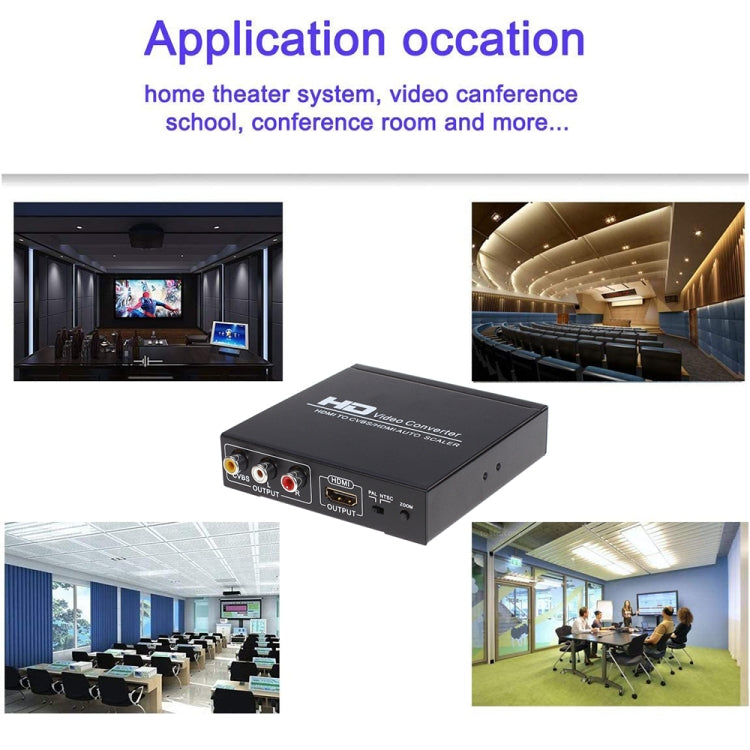 NK-10II Convertidor de vídeo HDMI a HDMI/CVBS /AV Scaler Box, HDMI to HDMI/CVBS /AV