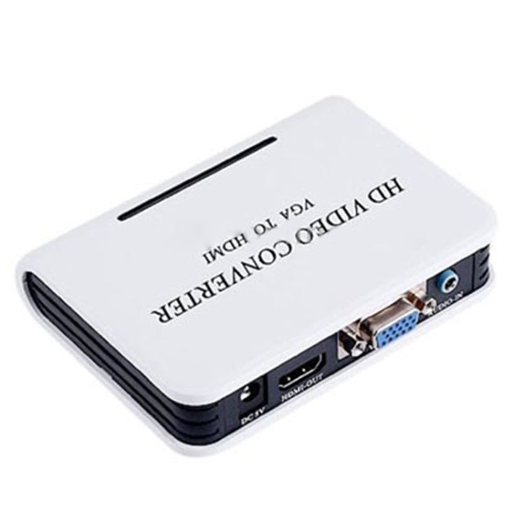 Convertidor de vídeo VGA de audio 1080P a HDMI HD HDTV, VGA to HDMI (White)