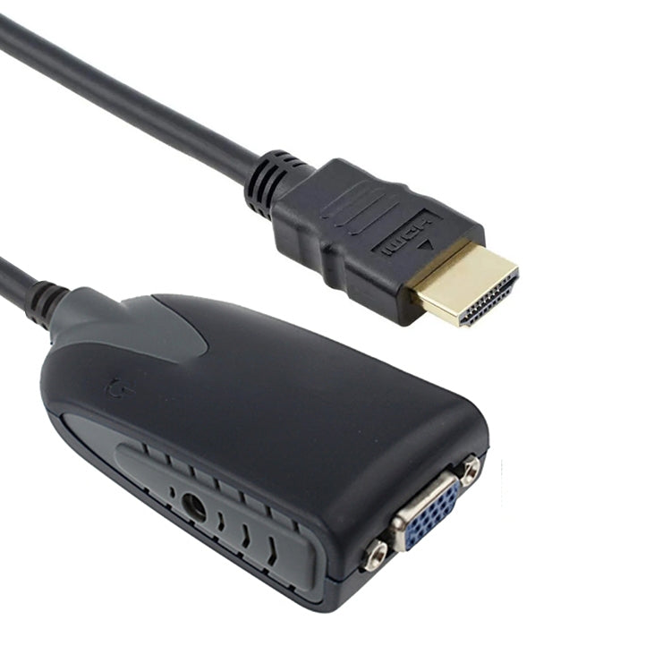Adaptador HDMI macho a VGA hembra con cable de audio, Length: 50cm