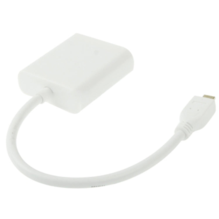Cable adaptador de vídeo hembra Micro HDMI macho a VGA de 22 cm, compatible con Full HD 1080P, Micro HDMI Male to VGA Female