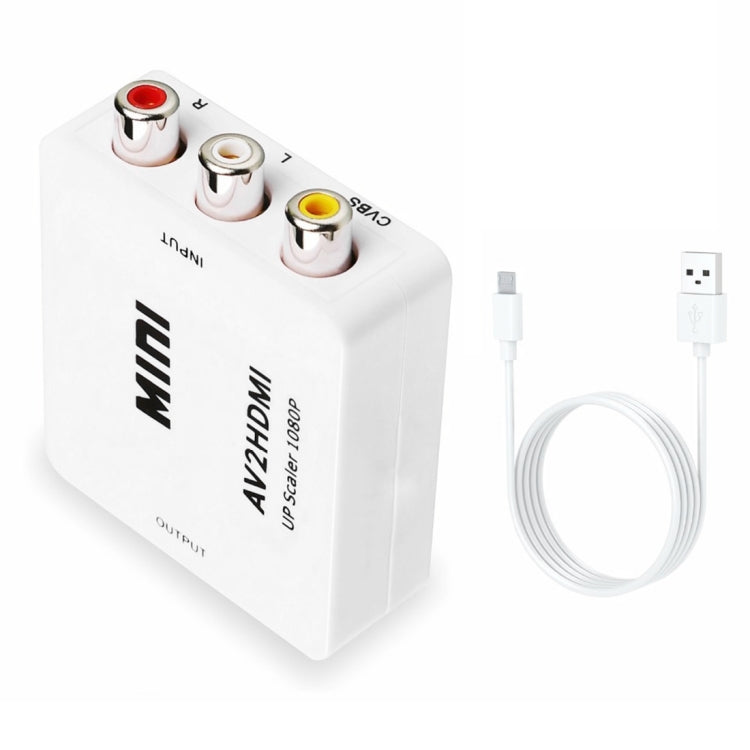 Adaptador convertidor de audio mini CVBS/L+R a HDMI, CVBS/L+R Audio to HDMI