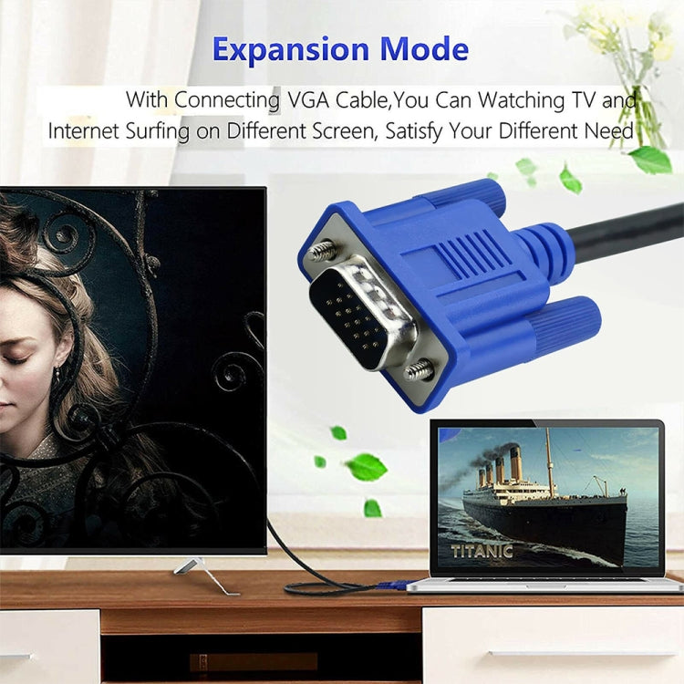 Cable VGA de alta calidad de 15 pines macho a VGA de 15 pines macho para monitor/proyector LCD, 5m, 5m